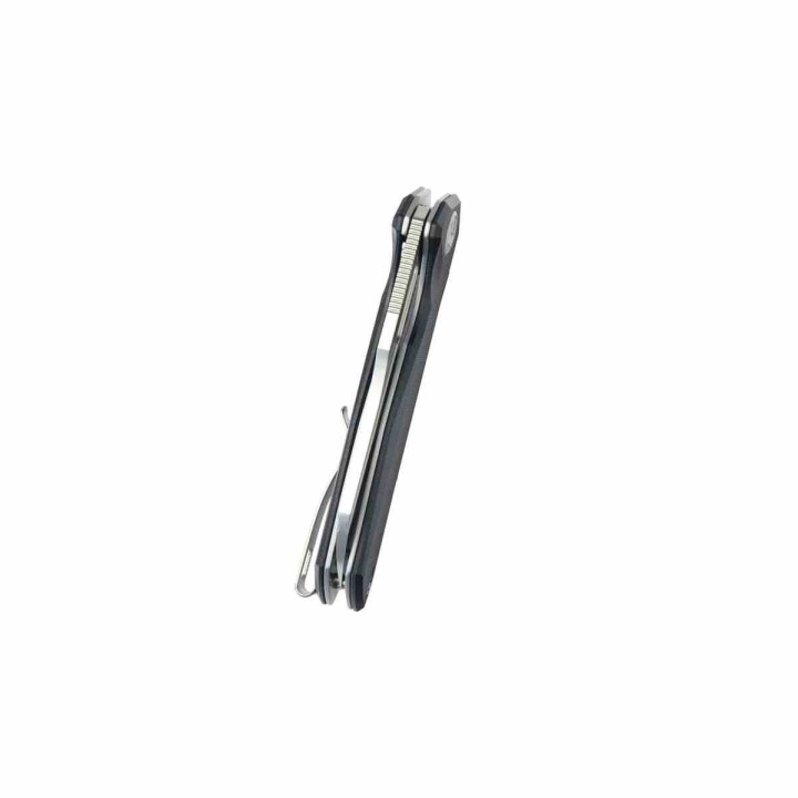 Couteau Kubey Atlas Black Manche G10 Lame Tanto Reverse Acier 14C28N IKBS Linerlock Clip KUB328D - Livraison Gratuite