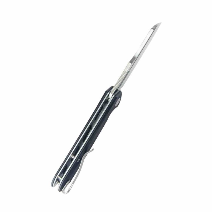 Couteau Kubey Atlas Black Manche G10 Lame Tanto Reverse Acier 14C28N IKBS Linerlock Clip KUB328D - Livraison Gratuite