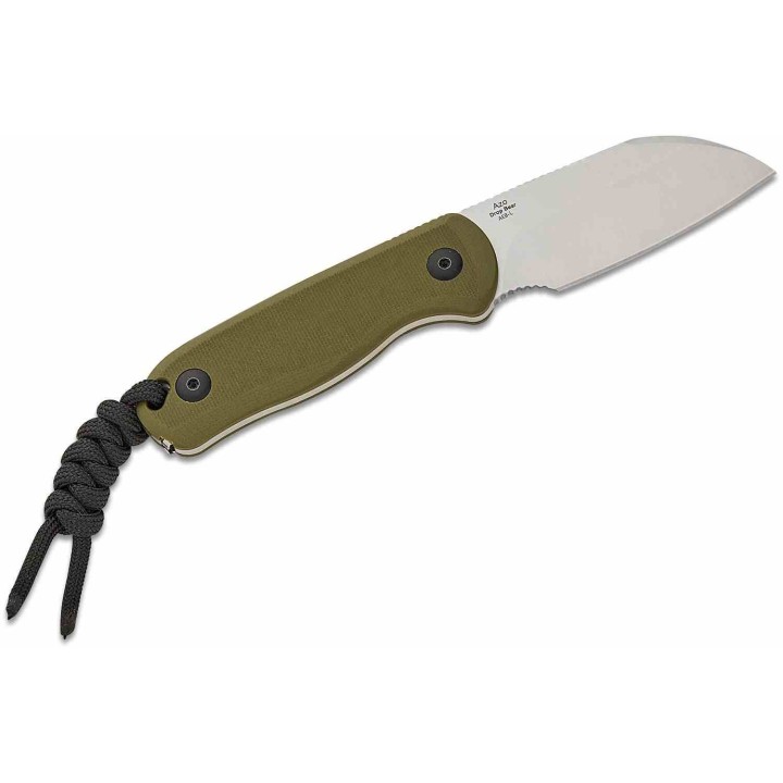 Couteau Kizer Drop Bear Fixed Lame Sheepsfoot Acier AEB-L Manche G10 Green Etui Kydex KI1093A1- Livraison Gratuite