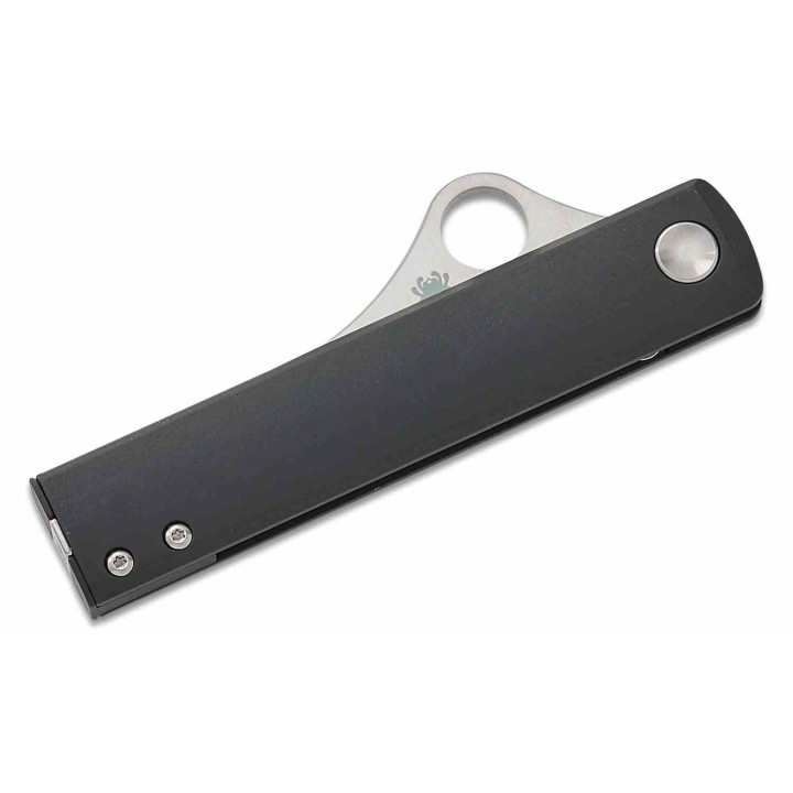 Couteau Spyderco Essenza Manche Aluminium Lame Acier N690Co Linerlock Made in Italy SC272ALBKP - Livraison Gratuite