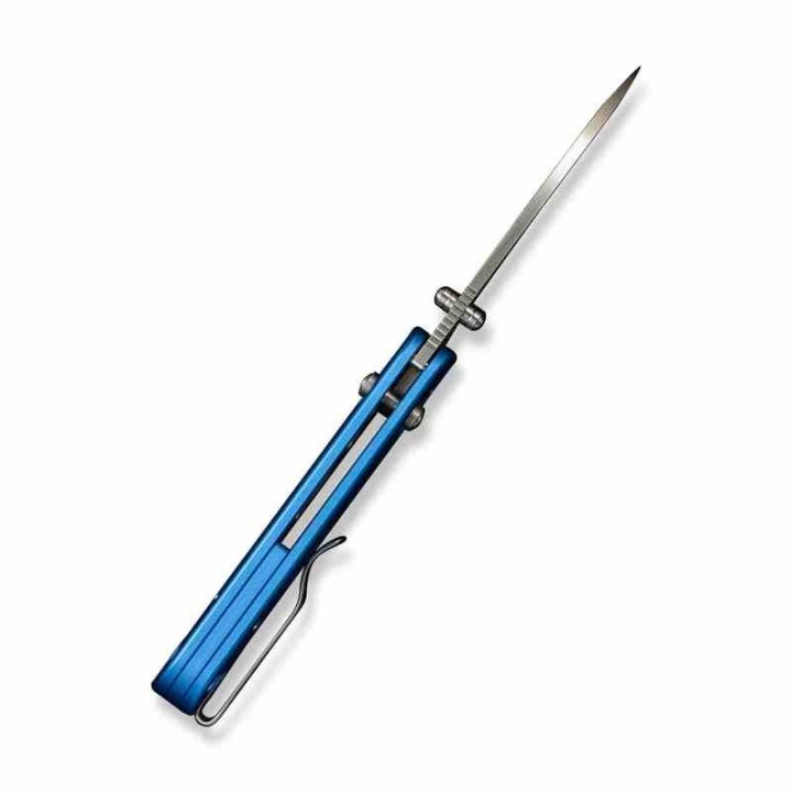 Couteau WE Knife Banter 2 Crossbar Manche Alu Bleu Lame Acier S35VN KIVT WE230751 - Livraison Gratuite