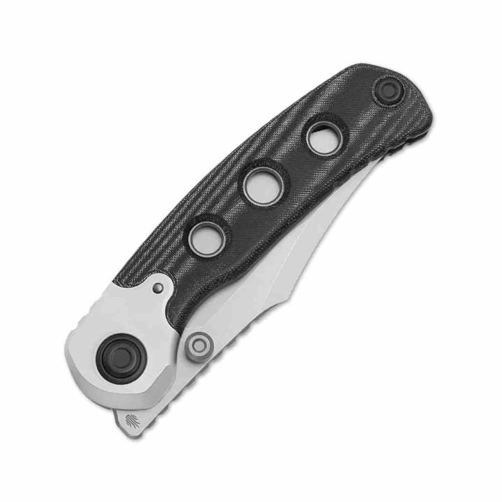 Couteau Kizer X-Series PIONEER Manche Micarta Noir/Alu Lame Bowie Acier Nitro-V Linerlock Clip ZXFK03A3 - Livraison Gratuite