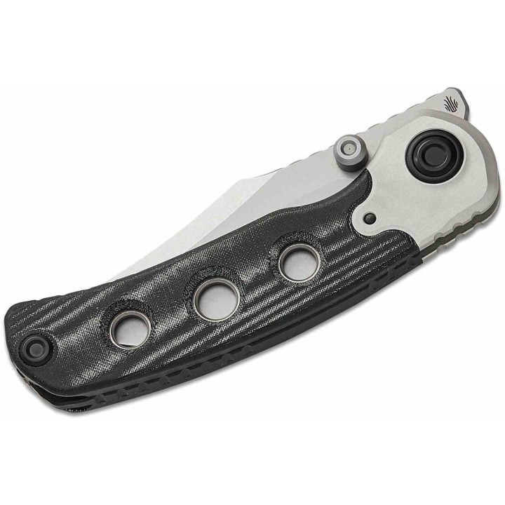 Couteau Kizer X-Series PIONEER Manche Micarta Noir/Alu Lame Bowie Acier Nitro-V Linerlock Clip ZXFK03A3 - Livraison Gratuite