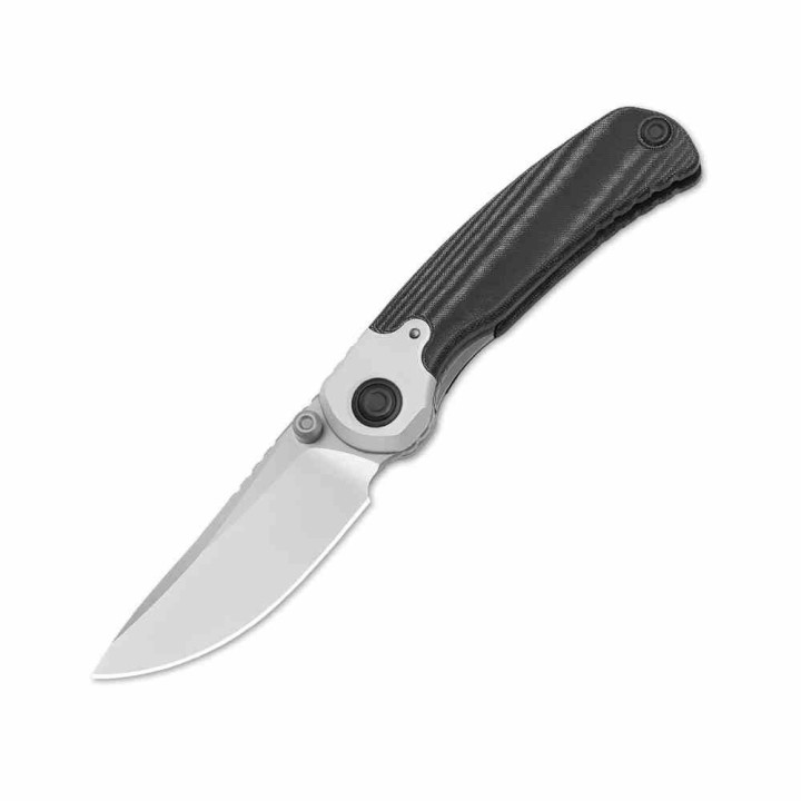 Couteau Kizer X-Series PIONEER Manche Micarta Noir/Alu Lame Drop Point Acier Nitro-V Clip ZXFK03A6 - Livraison Gratuite