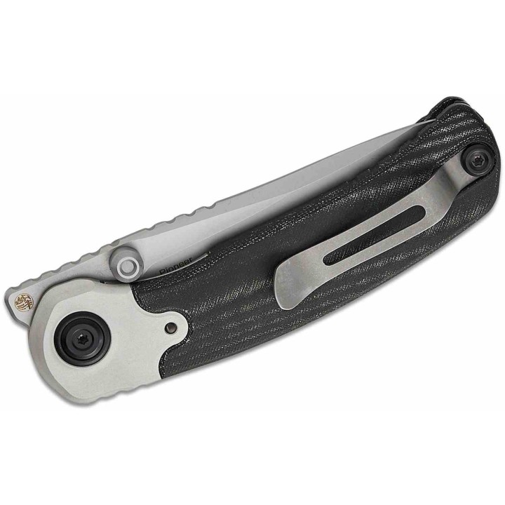 Couteau Kizer X-Series PIONEER Manche Micarta Noir/Alu Lame Drop Point Acier Nitro-V Clip ZXFK03A6 - Livraison Gratuite