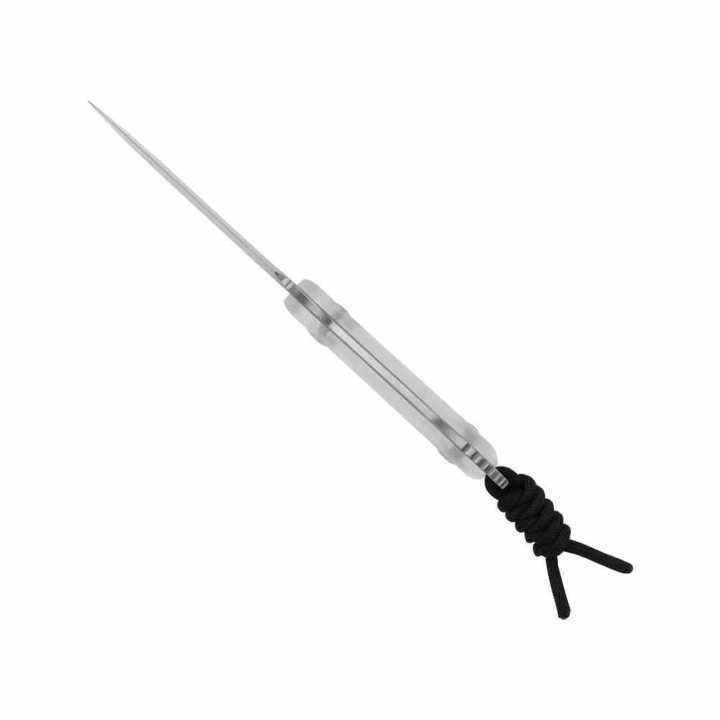 Couteau Kizer ICE BUDDY Lame Drop Point Acier AEB-L Manche Acrylique Transparent Etui Kydex KI1081A4 - Livraison Gratuite