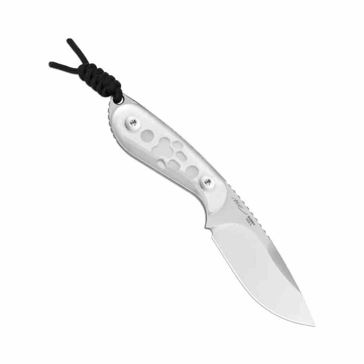 Couteau Kizer ICE BUDDY Lame Drop Point Acier AEB-L Manche Acrylique Transparent Etui Kydex KI1081A4 - Livraison Gratuite