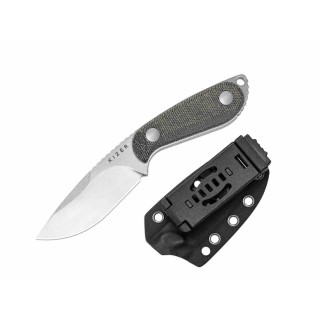 Couteau Kizer ICE BUDDY Lame Drop Point Acier 14C28N Manche Micarta Black Etui Kydex KI1081A8 - Livraison Gratuite