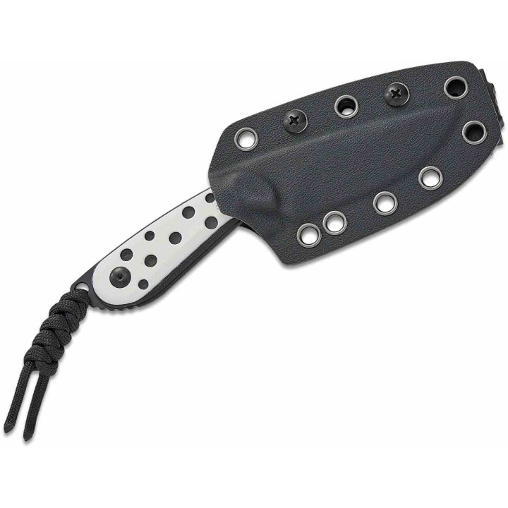 Couteau Kizer ICE BUDDY Lame Drop Point Acier Nitro-V Manche G10 Black & White Etui Kydex KI1081A3 - Livraison Gratuite