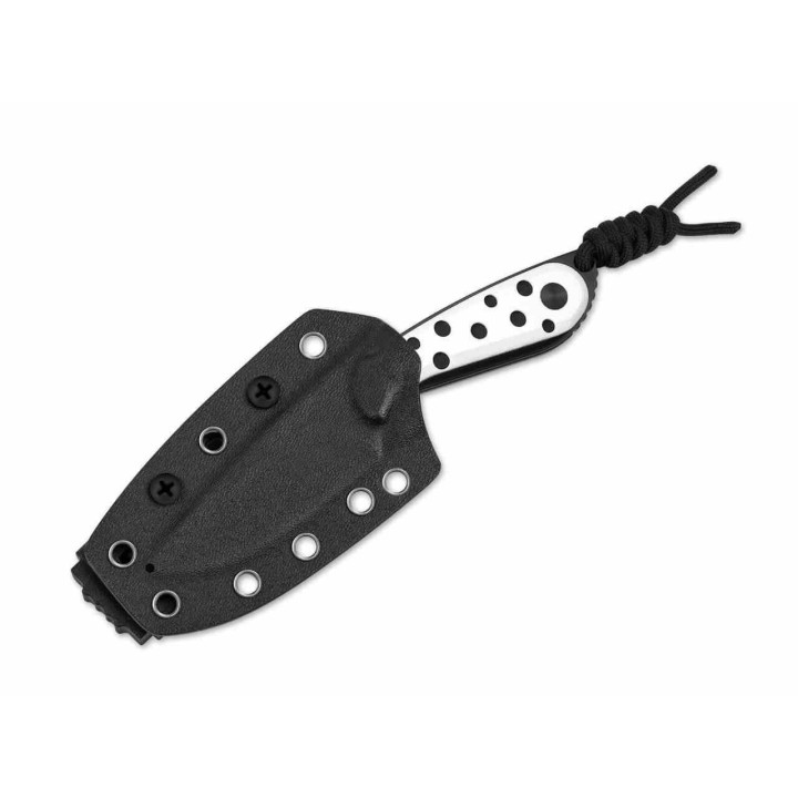 Couteau Kizer ICE BUDDY Lame Drop Point Acier Nitro-V Manche G10 Black & White Etui Kydex KI1081A3 - Livraison Gratuite