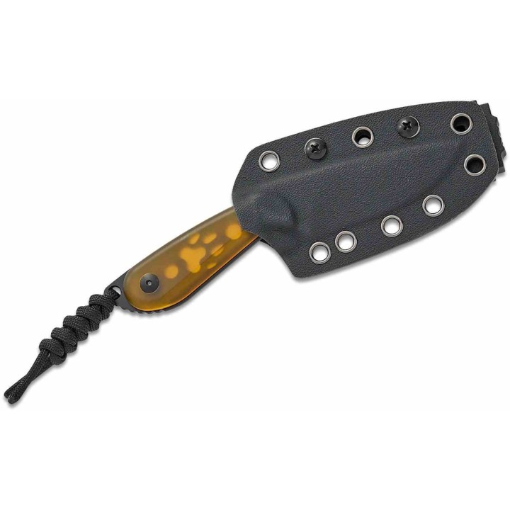 Couteau Kizer ICE BUDDY Lame Drop Point Acier Nitro-V Manche PEI Yellow Etui Kydex KI1081A1 - Livraison Gratuite
