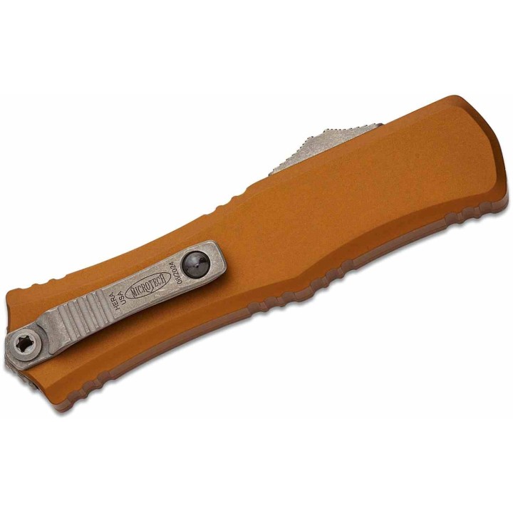 Couteau Microtech Hera II Mini Recurve OTF Automatique Lame Acier M390MK Manche Tan USA MCT1705M10APTA - Livraison Gratuite 