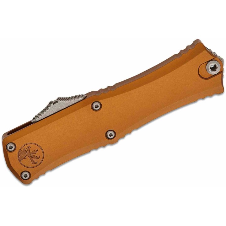Couteau Microtech Hera II Mini Recurve OTF Automatique Lame Acier M390MK Manche Tan USA MCT1705M10APTA - Livraison Gratuite 
