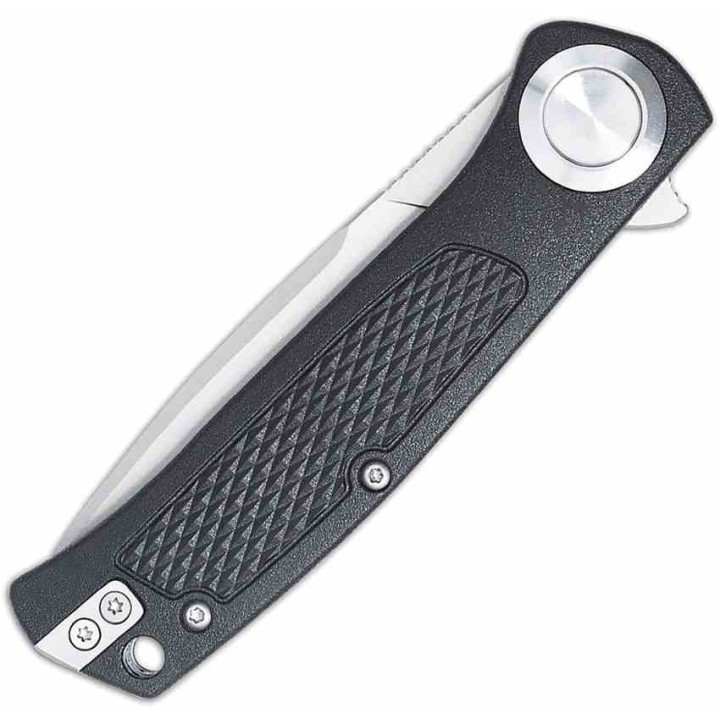 Couteau CobraTec EDC Scout Lame Acier VG-10 Manche Grivory Noir Button Lock CBTSCTGRVBK - Livraison Gratuite