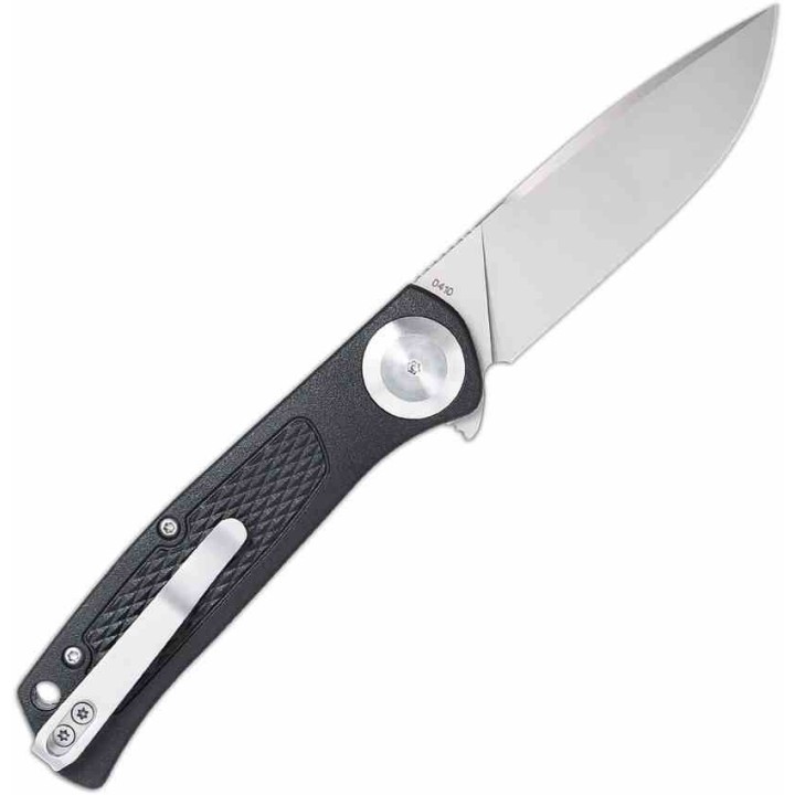 Couteau CobraTec EDC Scout Lame Acier VG-10 Manche Grivory Noir Button Lock CBTSCTGRVBK - Livraison Gratuite