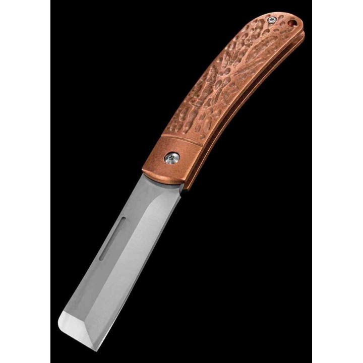 Couteau Rough Ryder Apta Modern Slip Joint Plier Lame Cleaver Acier VG-10 Manche Cuivre RR2283 - Livraison Gratuite