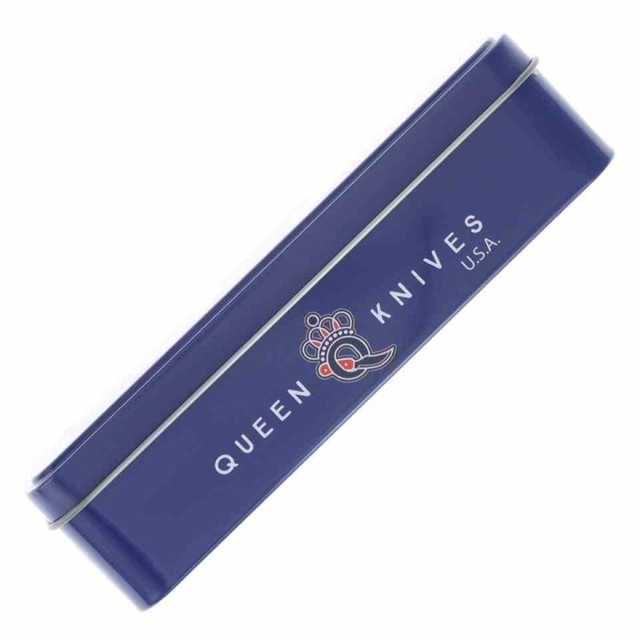 Couteau Queen Cutlery Lames Clip/Spey Acier Carbone 1095 Manche Os Jigged Vert Linerlock USA QGPSB206L - Livraison Gratuite 
