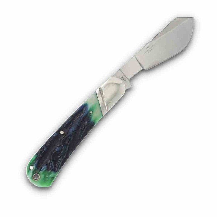 Couteau Rough Rider Bluegill Slip Joint Lame Acier 440 Manche Os Jigged Cotton Sampler RR2637 - Livraison Gratuite