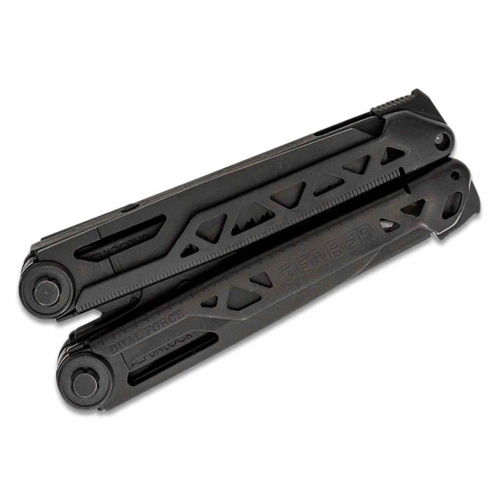 Outil Multifonction Gerber Dual-Force Bluntnose Acier Inoxydable Noir Etui Tissu G1067407 - Livraison Gratuite