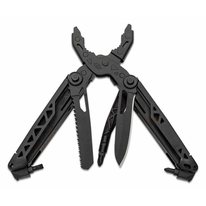 Outil Multifonction Gerber Dual-Force Bluntnose Acier Inoxydable Noir Etui Tissu G1067407 - Livraison Gratuite