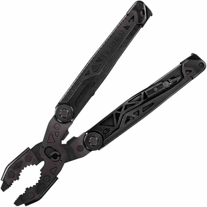 Outil Multifonction Gerber Dual-Force Bluntnose Acier Inoxydable Noir Etui Tissu G1067407 - Livraison Gratuite