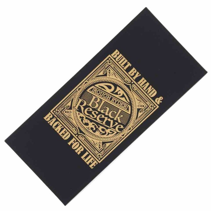 Couteau Rough Rider Black Reserve One Arm Razor Lame Acier 440A Manche Pakkawood Slip Joint RR2568 – Livraison Gratuite