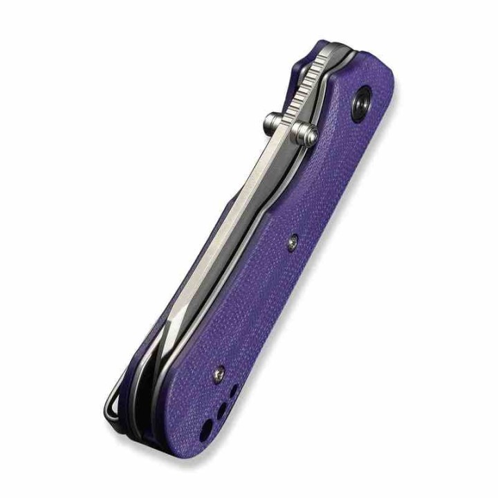 Couteau CIVIVI Crabby Purple Lame Sheepsfoot Acier 14C28N Manche G10 KIVT Linerlock CIVC240552 - Livraison Gratuite