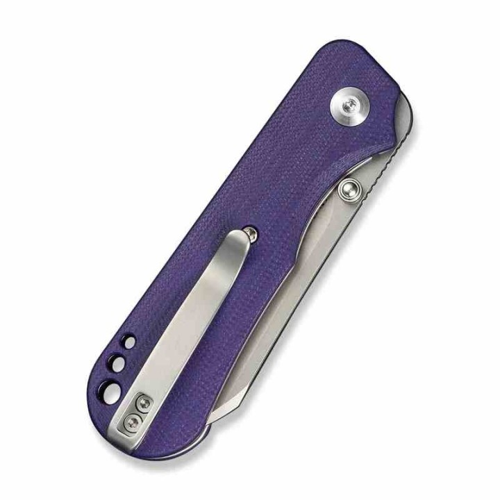 Couteau CIVIVI Crabby Purple Lame Sheepsfoot Acier 14C28N Manche G10 KIVT Linerlock CIVC240552 - Livraison Gratuite