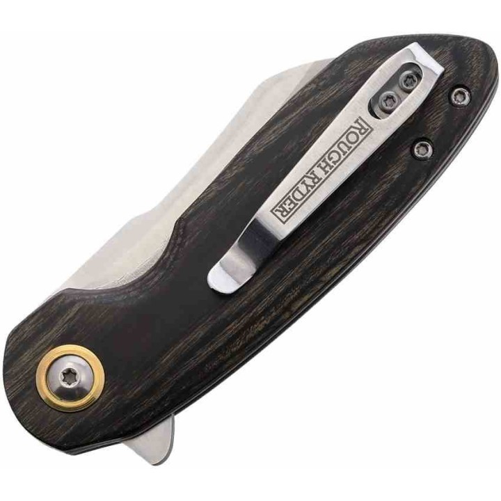 Couteau Rough Rider Bullfrog  Lame Wharncliffe Acier 440 Manche Pakkawood Linerlock RR2673 - Livraison Gratuite