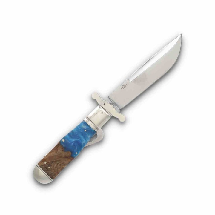 Couteau Rough Rider Pandora Swirl Lame Drop Point Acier 440 Manche Bois et Résine Slipjoint RR2654 - Livraison Gratuite