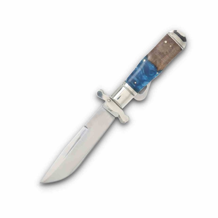 Couteau Rough Rider Pandora Swirl Lame Drop Point Acier 440 Manche Bois et Résine Slipjoint RR2654 - Livraison Gratuite