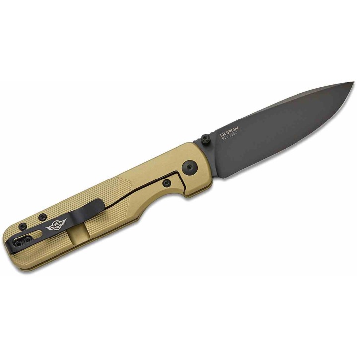 Couteau Oknife Duron Lame Acier Nitro-V Manche Aluminium OAL Super Vert Olive Frame Lock OKNDURONOG Livraison Gratuite