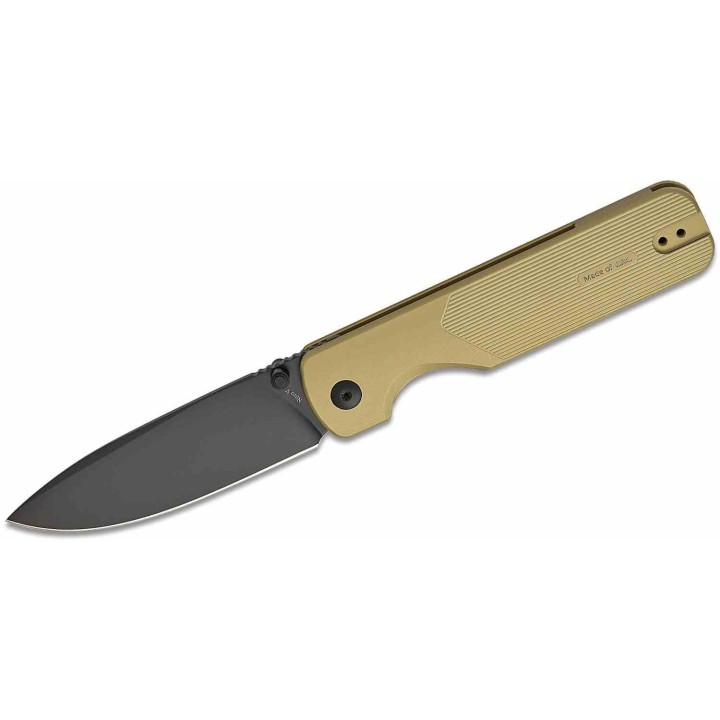 Couteau Oknife Duron Lame Acier Nitro-V Manche Aluminium OAL Super Vert Olive Frame Lock OKNDURONOG Livraison Gratuite