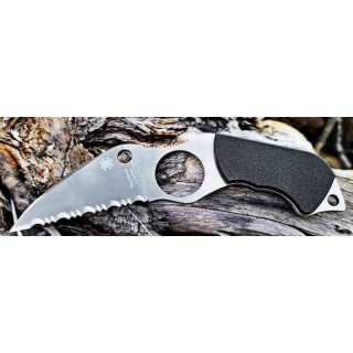 Couteau Spyderco Swick 6 Lame Wharncliffe Acier LC200N Serrated Manche G10 Noir Étui Boltaron USA SCFB14S6 - Livraison Gratuite