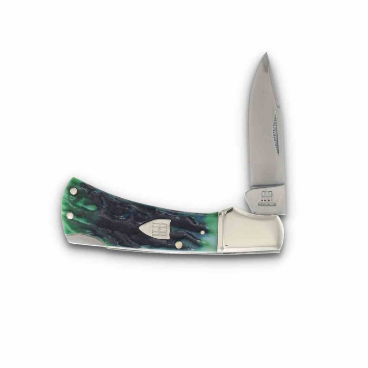 Couteau Rough Rider Bluegill Lame Drop Point Acier 440 Manche Os Back Lock RR2636 - Livraison Gratuite