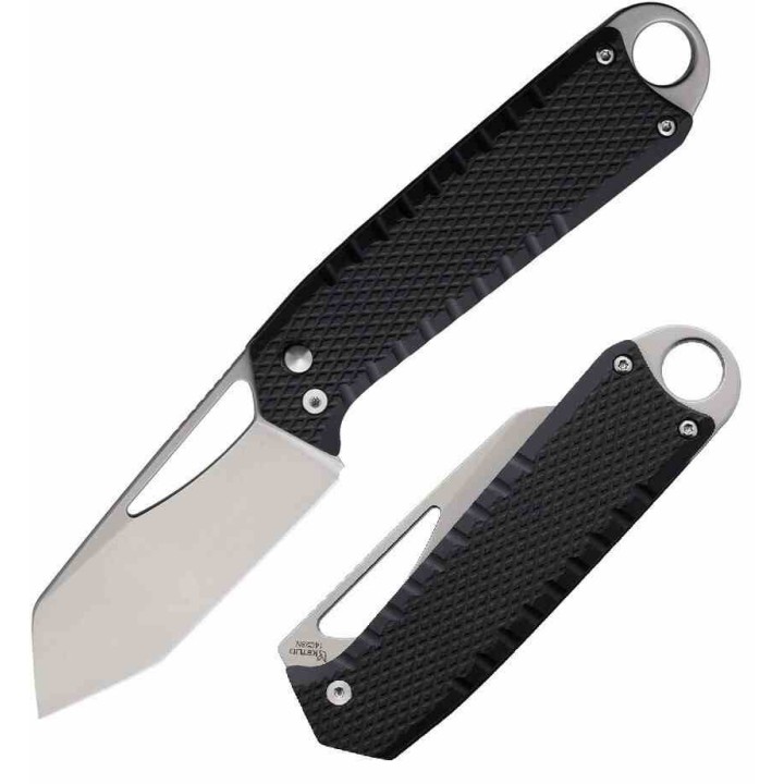 Couteau Ketuo Ventr Black Lame Acier 14c28N Manche G10 Button Lock KETM034 - Livraison Gratuite