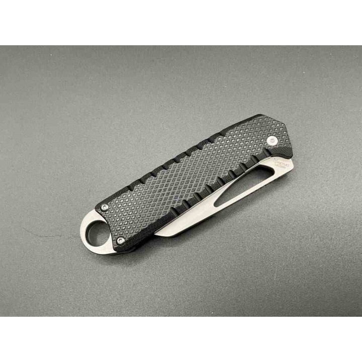Couteau Ketuo Ventr Black Lame Acier 14c28N Manche G10 Button Lock KETM034 - Livraison Gratuite
