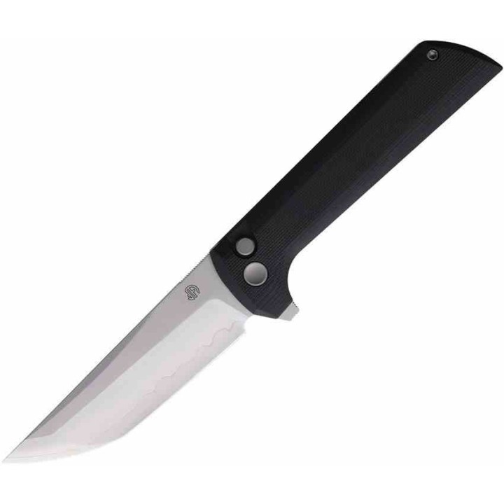 Couteau North Mountain Blade Lame TANTO Acier SLD-Magic San Mai Manche G10 Black Button Lock NMB2406B - Livraison Gratuite
