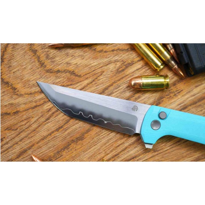 Couteau North Mountain Blade Chop 2 Sky Blue Lame TANTO Acier SLD-Magic San Mai Manche G10 NMB2411SB - Livraison Gratuite