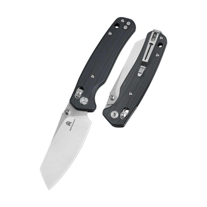 Couteau Bestechman Cicada's Wing Black Lame Acier 10Cr15CoMoV Manche G10 B-Lock BTKMK06K - Livraison Gratuite