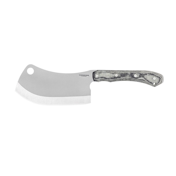 Couteau Condor K-Night Cleaver Lame Acier Carbone 1075 Manche Micarta Étui Kydex Salvador CTK133954HC - Livraison Gratuite