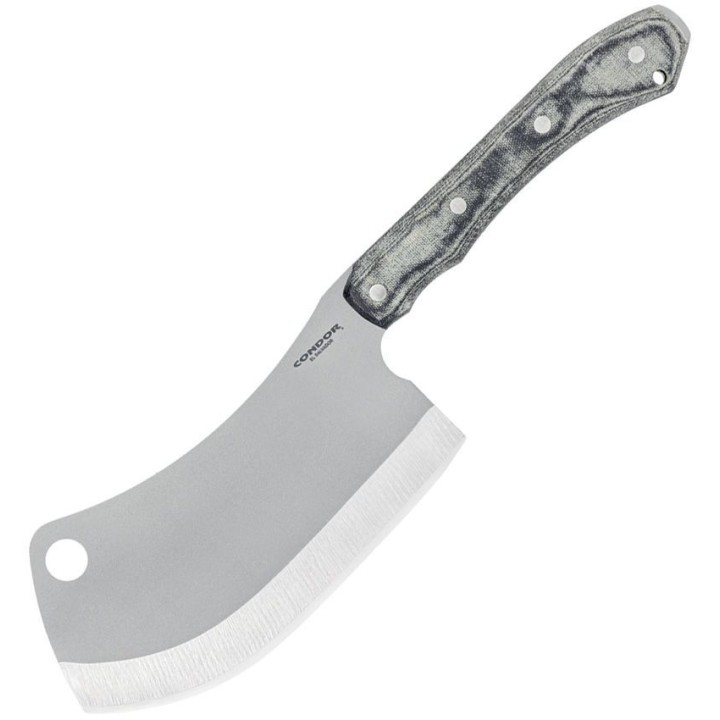 Couteau Condor K-Night Cleaver Lame Acier Carbone 1075 Manche Micarta Étui Kydex Salvador CTK133954HC - Livraison Gratuite