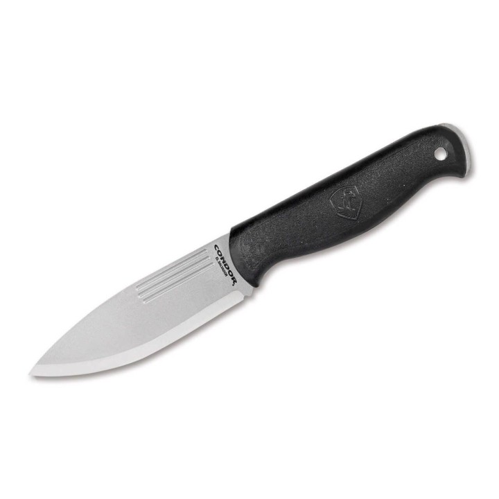 Couteau Condor Ghostlight Lame Acier Carbone 1095 Scandi Manche & Étui Polypropylène Salvador CTK397945HC - Livraison Gratuite