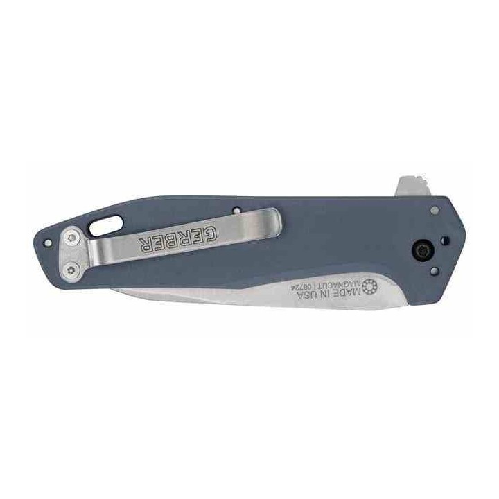Couteau Gerber Fastball Lame Wharncliffe Acier CPM-MagnaCut Manche Aluminium Bleu Liner Lock USA G1075374 - Livraison Gratuite