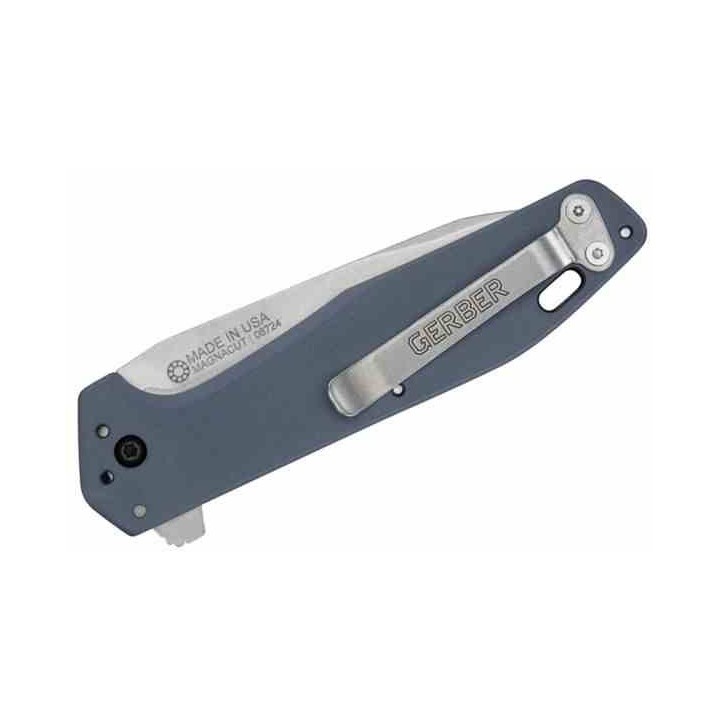 Couteau Gerber Fastball Lame Wharncliffe Acier CPM-MagnaCut Manche Aluminium Bleu Liner Lock USA G1075374 - Livraison Gratuite