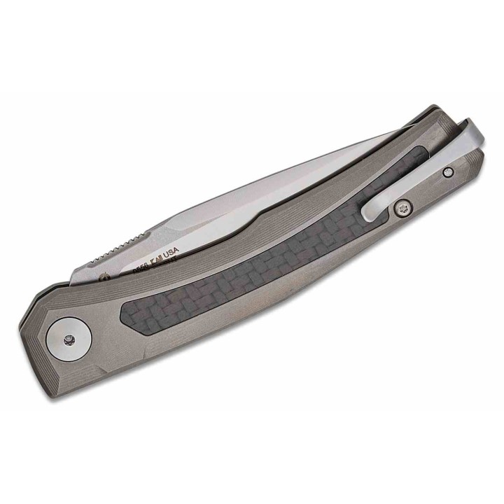 Couteau Automatique Zero Tolerance AUTO Lame Acier CPM-MagnaCut Manche Titane/FCarbone USA ZT0556 -  Livraison Gratuite