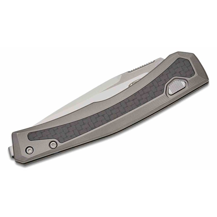Couteau Automatique Zero Tolerance AUTO Lame Acier CPM-MagnaCut Manche Titane/FCarbone USA ZT0556 -  Livraison Gratuite