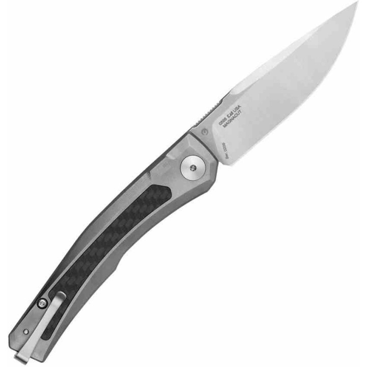 Couteau Automatique Zero Tolerance AUTO Lame Acier CPM-MagnaCut Manche Titane/FCarbone USA ZT0556 -  Livraison Gratuite