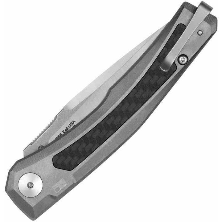 Couteau Automatique Zero Tolerance AUTO Lame Acier CPM-MagnaCut Manche Titane/FCarbone USA ZT0556 -  Livraison Gratuite