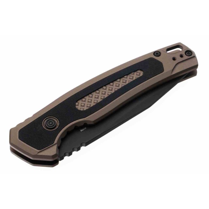 Couteau Kershaw Auto Launch 21 Automatique Lame Acier CPM-M4 Manche Alu FDE/G10 Made In USA KS7106 - Livraison Gratuite